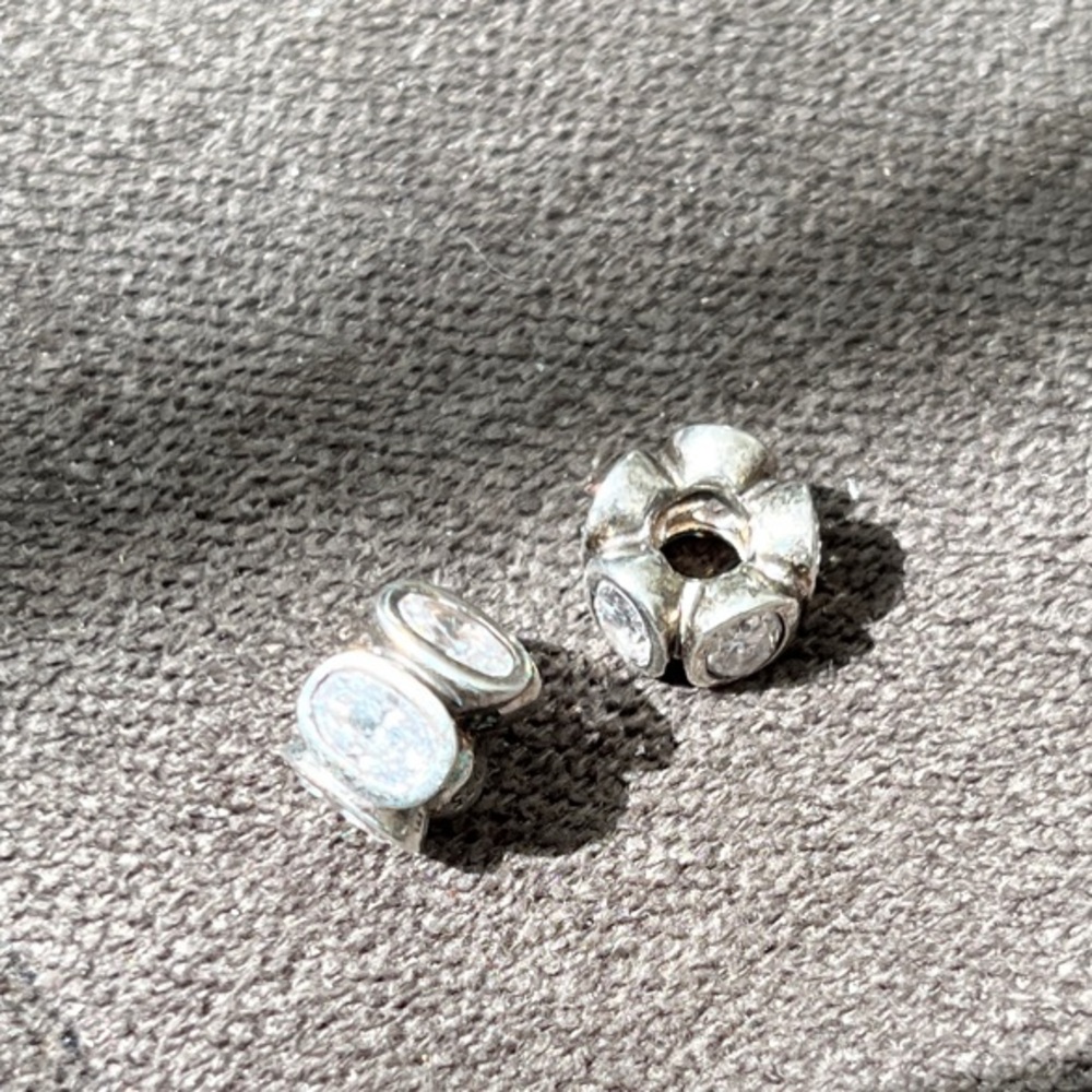 Pandora Silver and “Diamond” charms